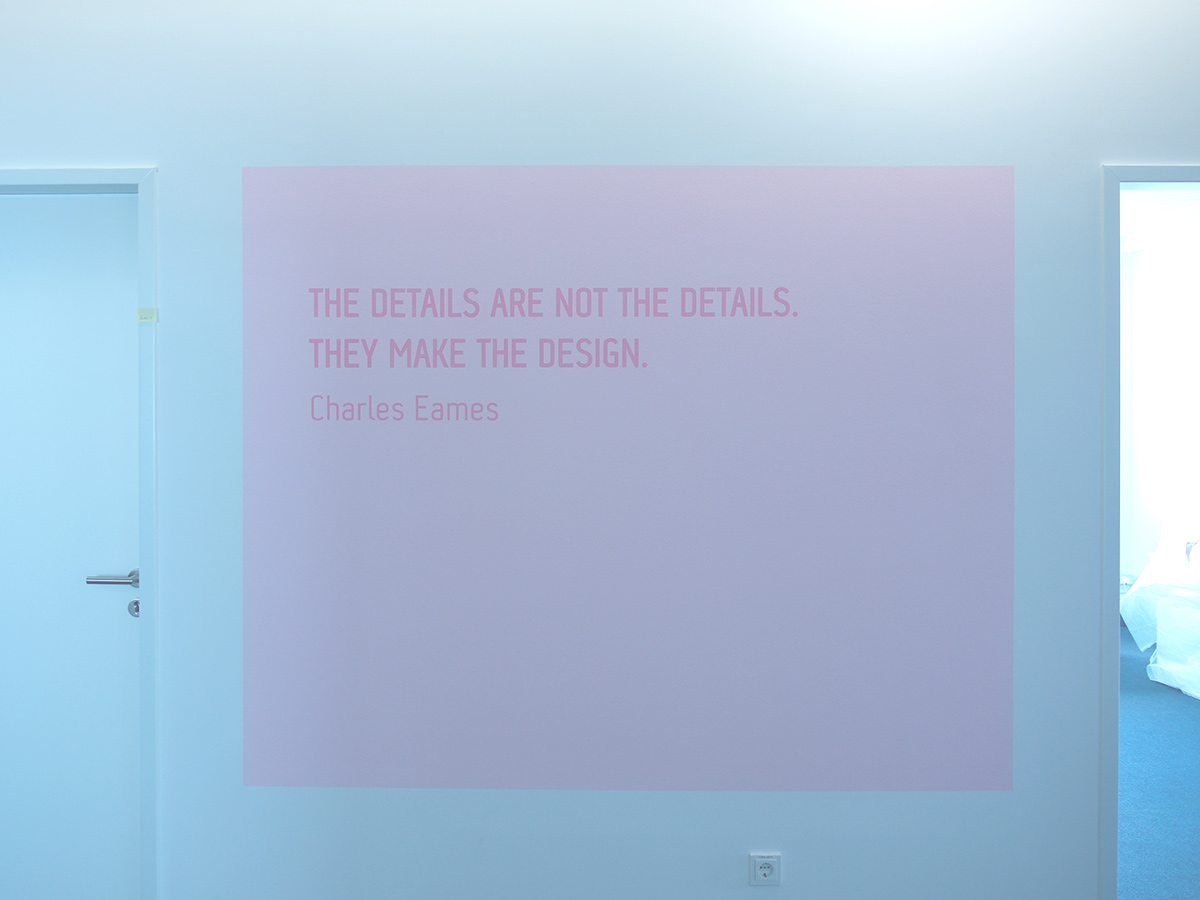 Zitat von Charles Eames »The details are not the details, they make the design.«