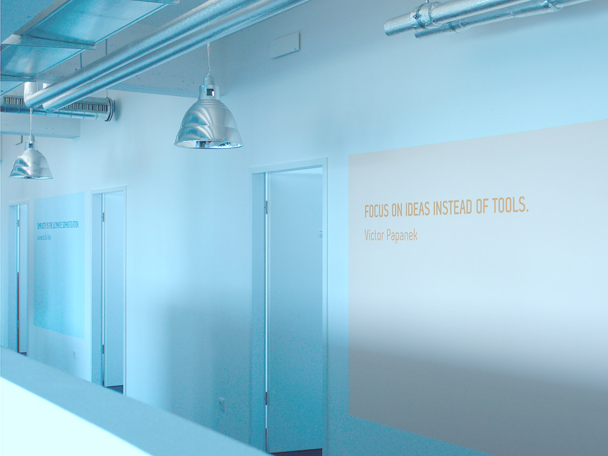 Zitat von Victor Papanek »Focus on ideas instead of tools.«